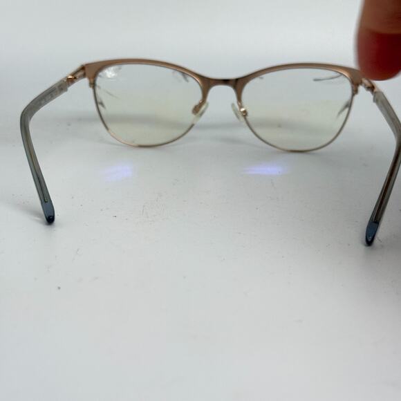 Woman Cole Haan CH5051 414 53 Woman Eyeglasses Frames Navy H20109 - Picture 3 of 7
